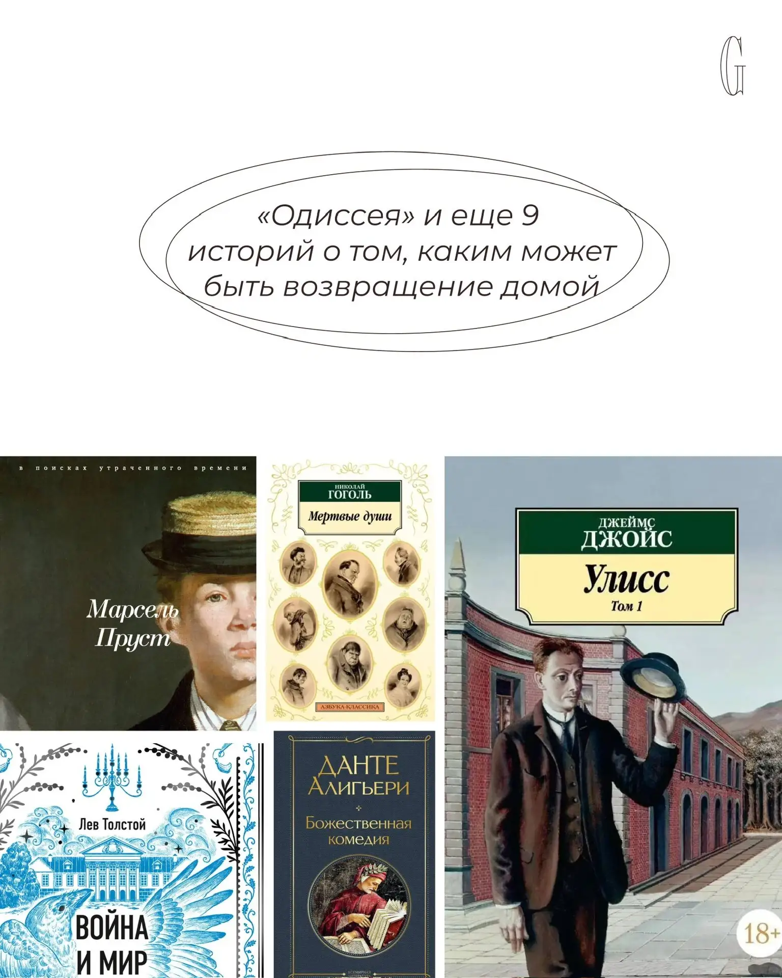 Исследуем книги о возвращении домой подробнее.

Вдохновившись выходом фильма «Одиссея», собрали подб