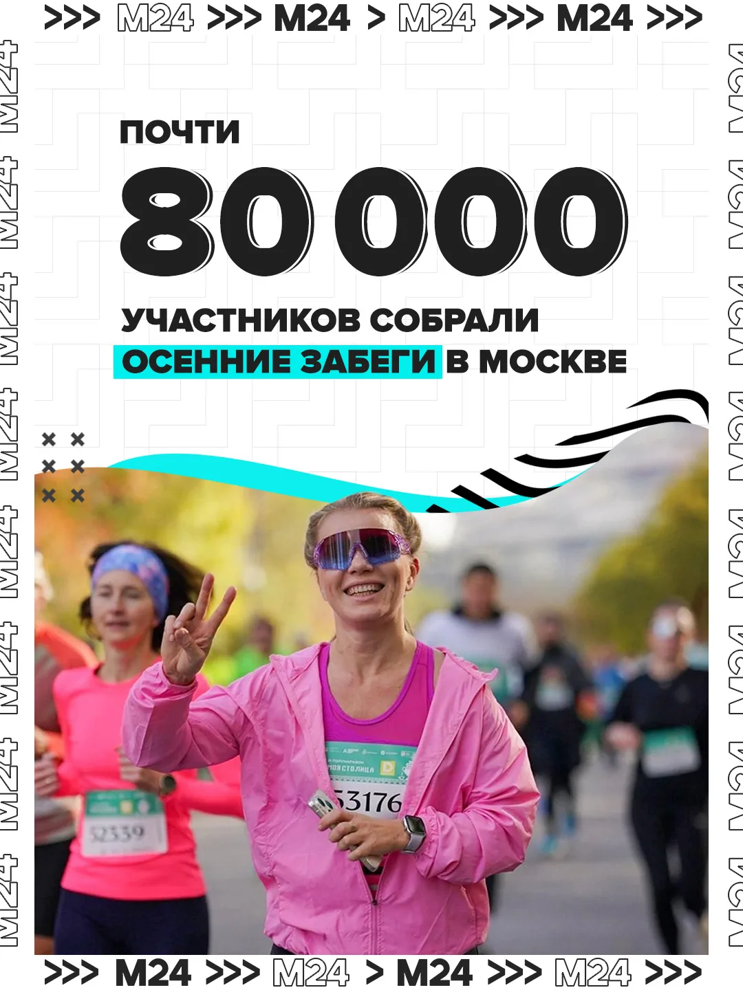 🏃 Почти 80 тысяч человек объединили крупные осенние забеги в Москве