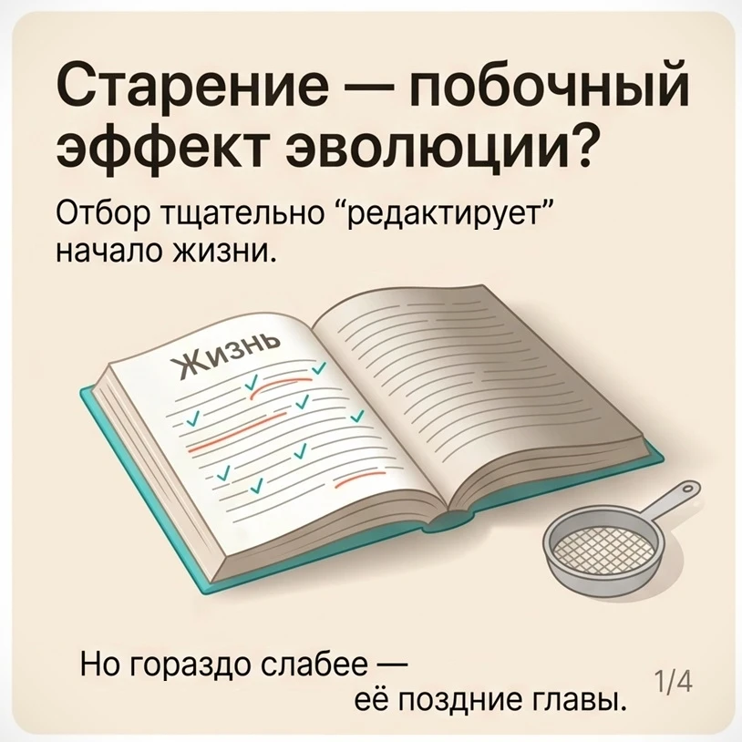 Факт, про который совершенно точно людям (пока что) не рассказывают в школе. Феномен старения — это 