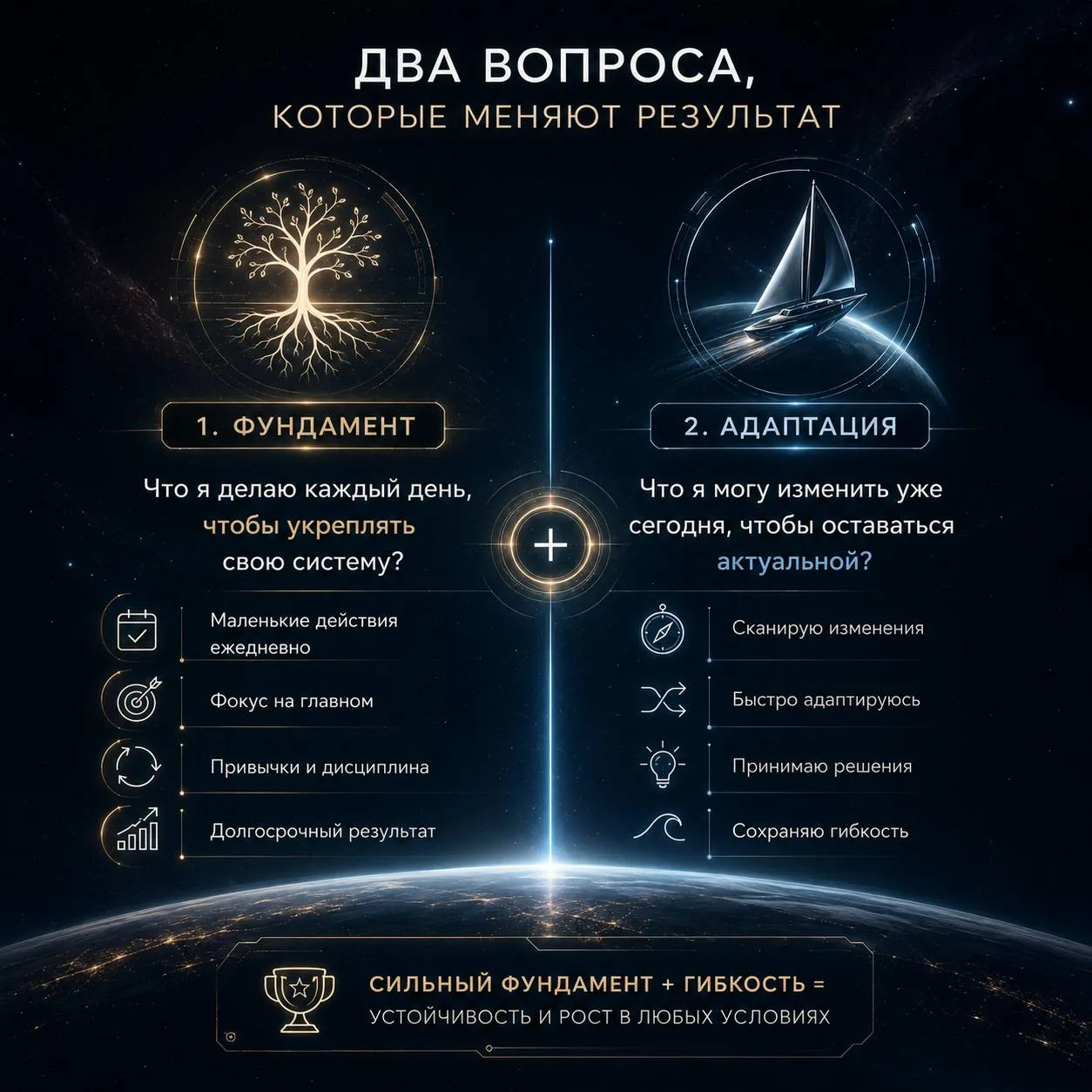 Два вопроса, которые нужно задавать себе каждый день.