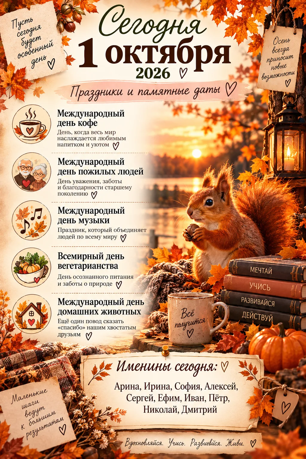 Праздники и именины🍁🍂🍁