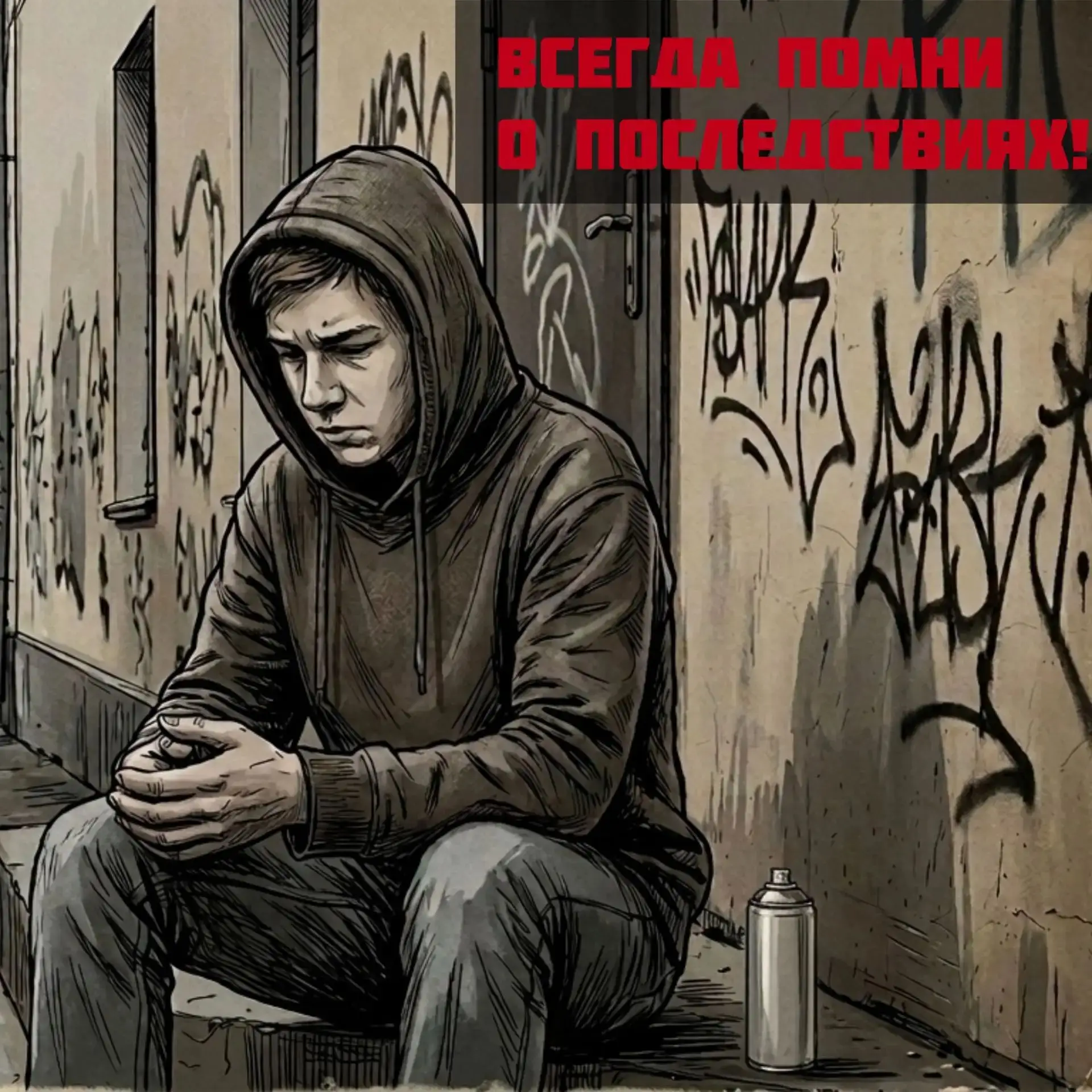 ⛔️ Вандализм — это неуважение к городу и к людям, которые живут рядом.