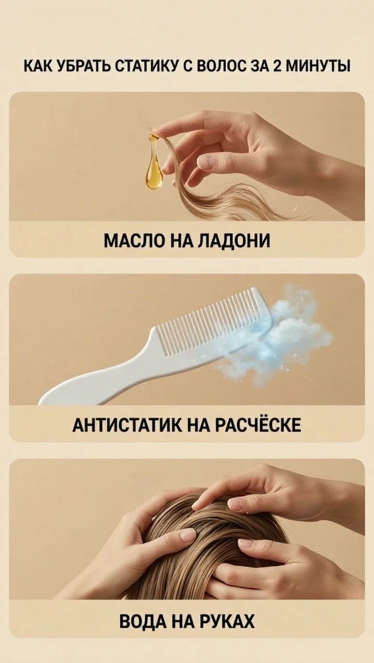Что делать, если волосы электризуются