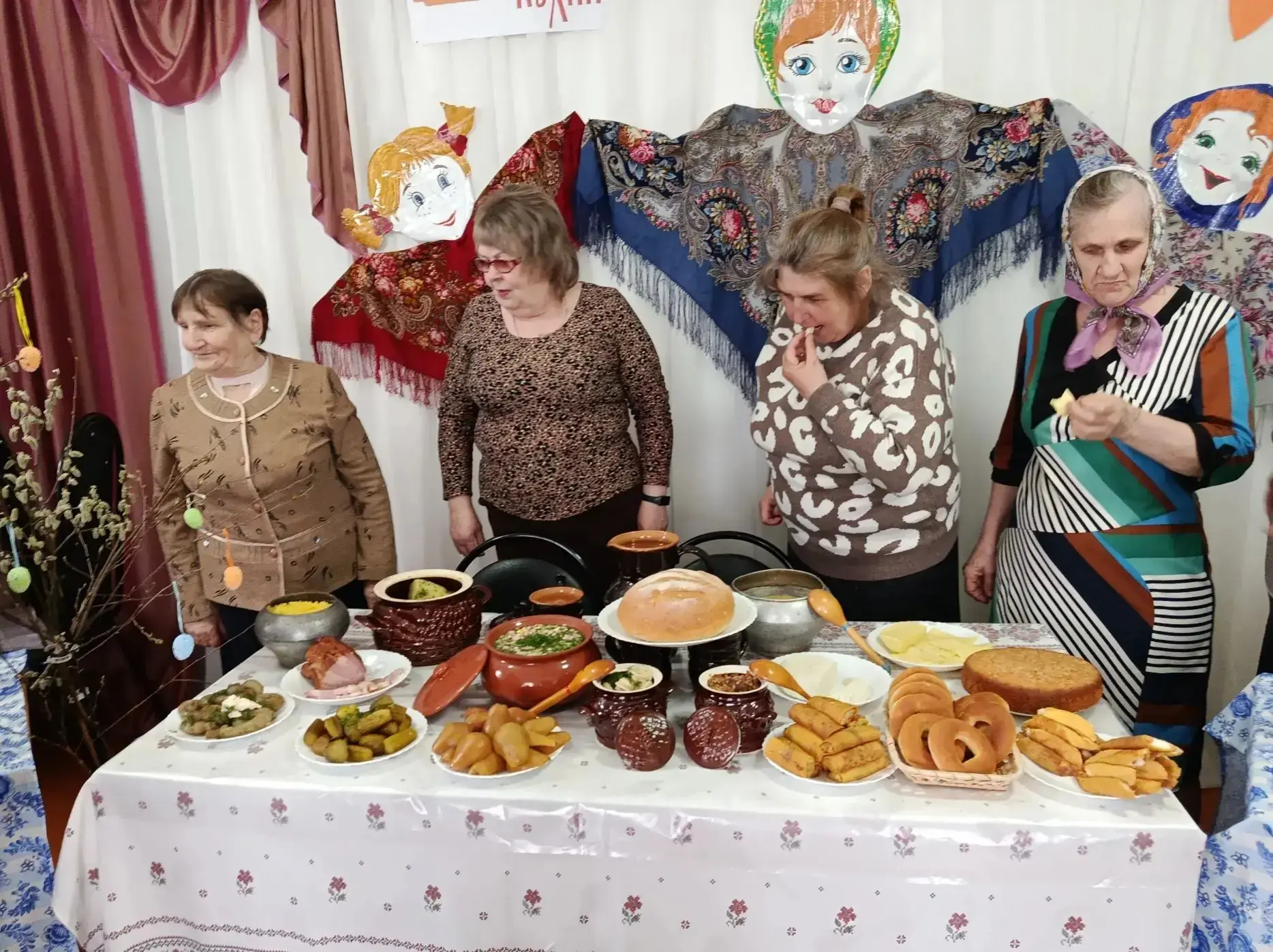 16 апреля, в рамках Всероссийского фестиваля россиийской кухни, специлисты учреждений культуры села 