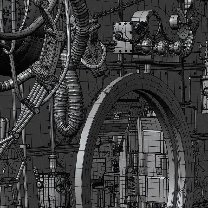 Личная работа, основанная на художественных работах Pendulo Studios. Выполнена в Maya и...