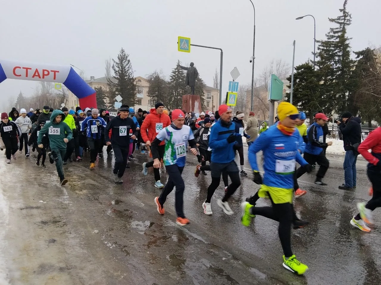 В нашем городе состоялся традиционный легкоатлетический пробег, посвященный освобождению от немецко-