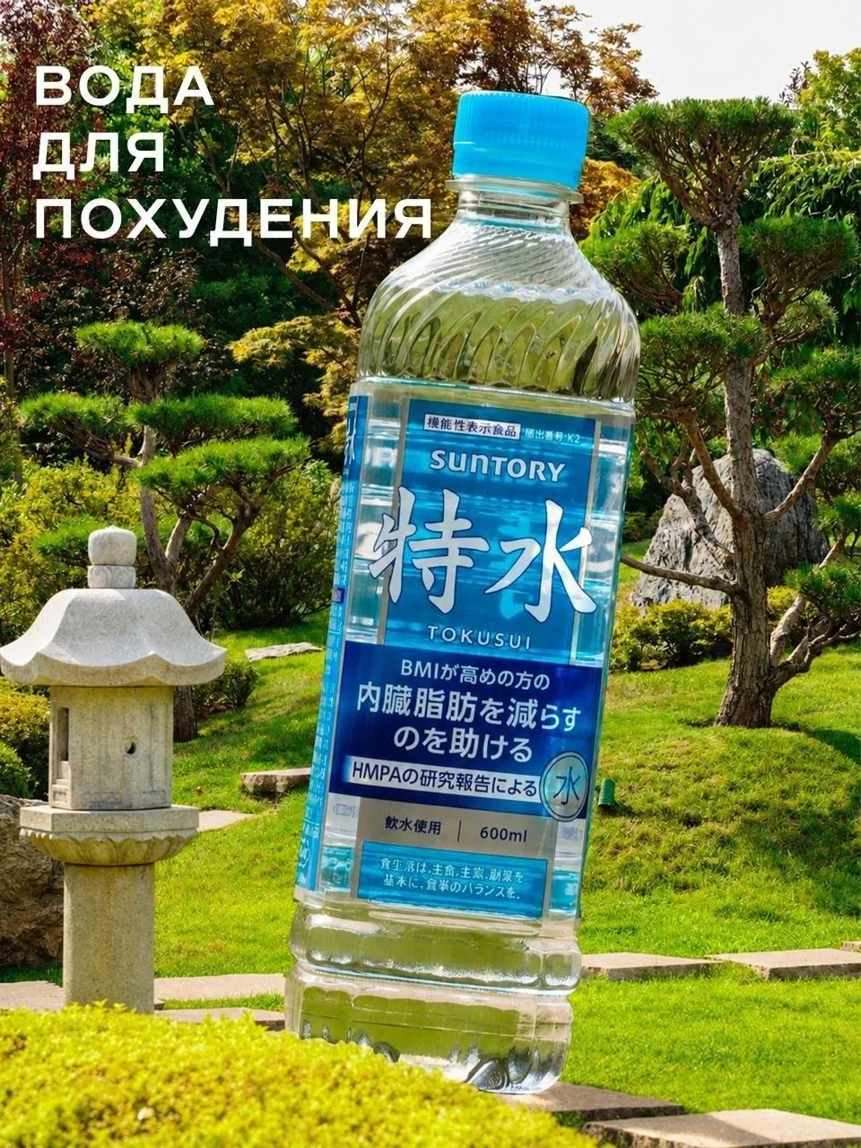 В Россию привезли японскую «воду с эффектом Оземпика» — минералку Tokusui, которая помогает контроли