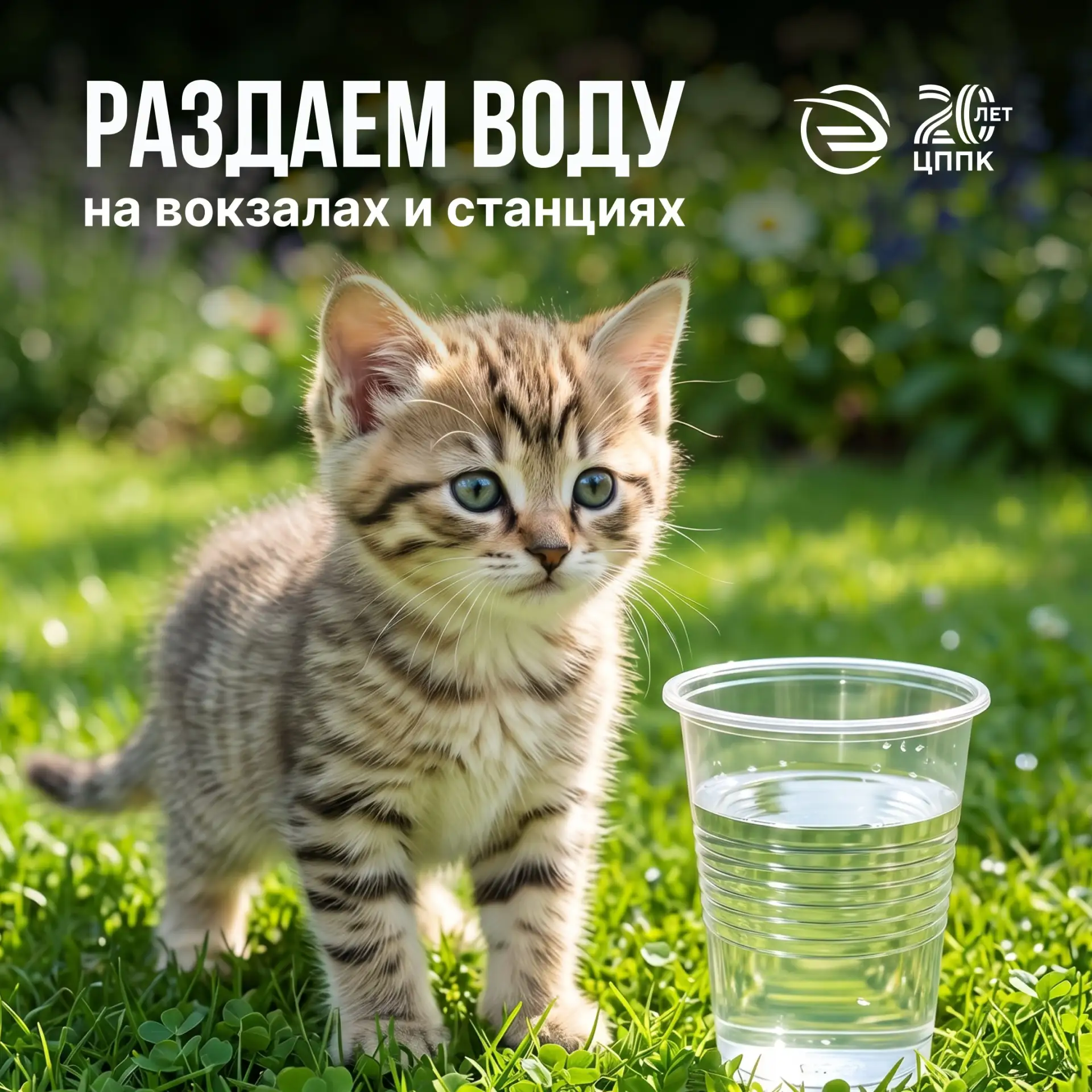 Продолжаем раздавать воду 💧

Столбик термометра к середине недели достиг отметки +31°, поэтому мы р