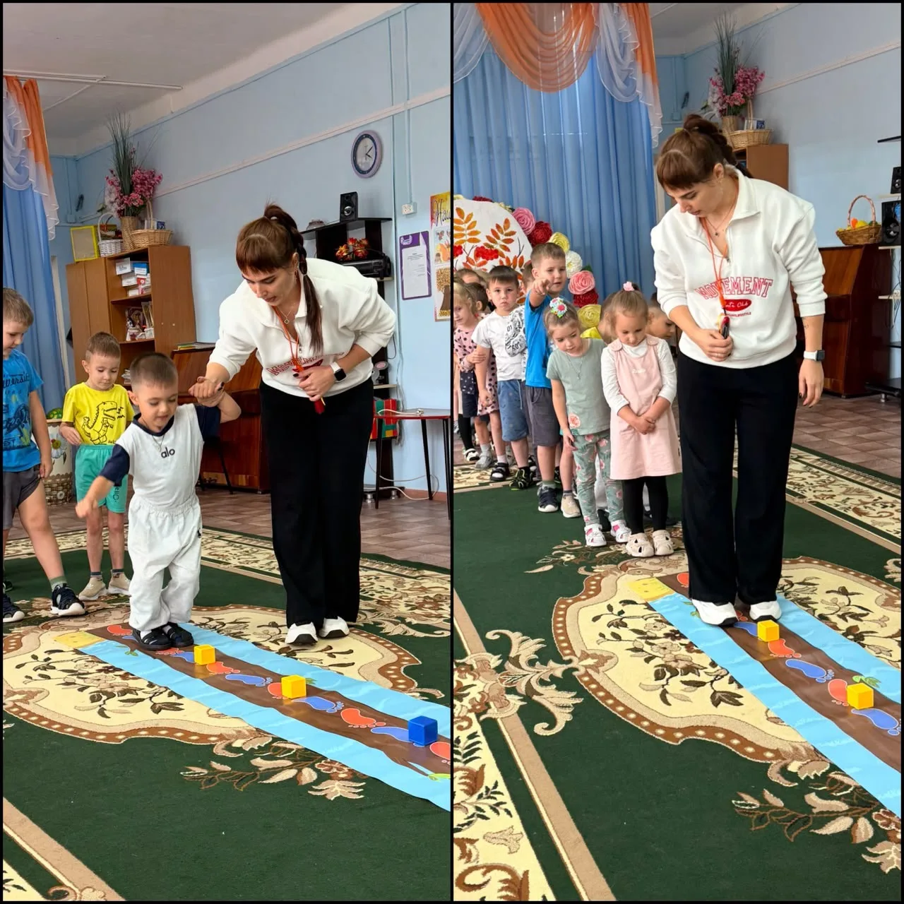 Сегодня в старшей  группе «Б» прошло увлекательное занятие по физической культуре! Ребя...