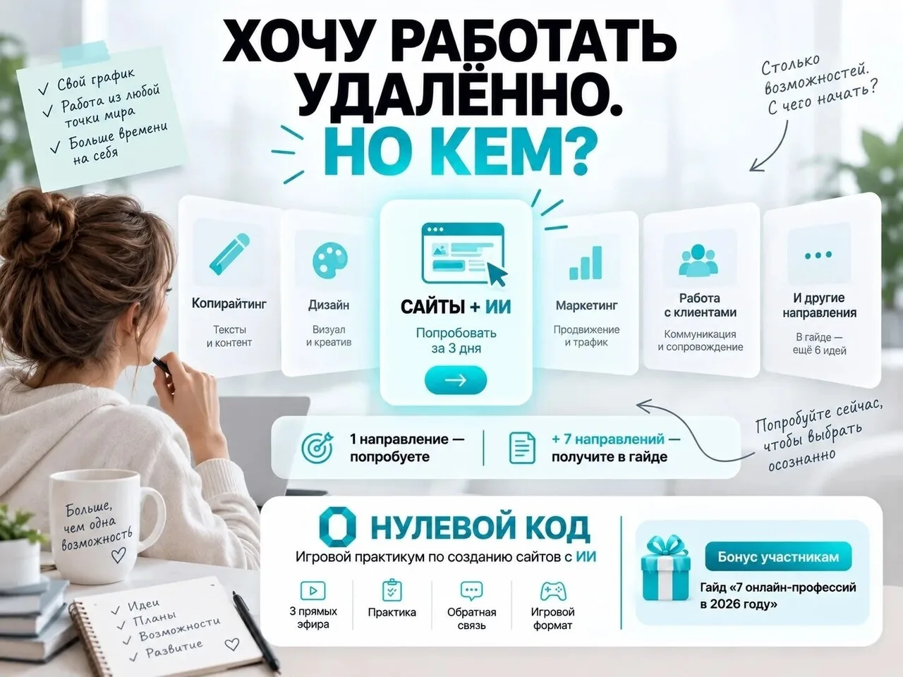 «Хочу работать удалённо» — понятно.