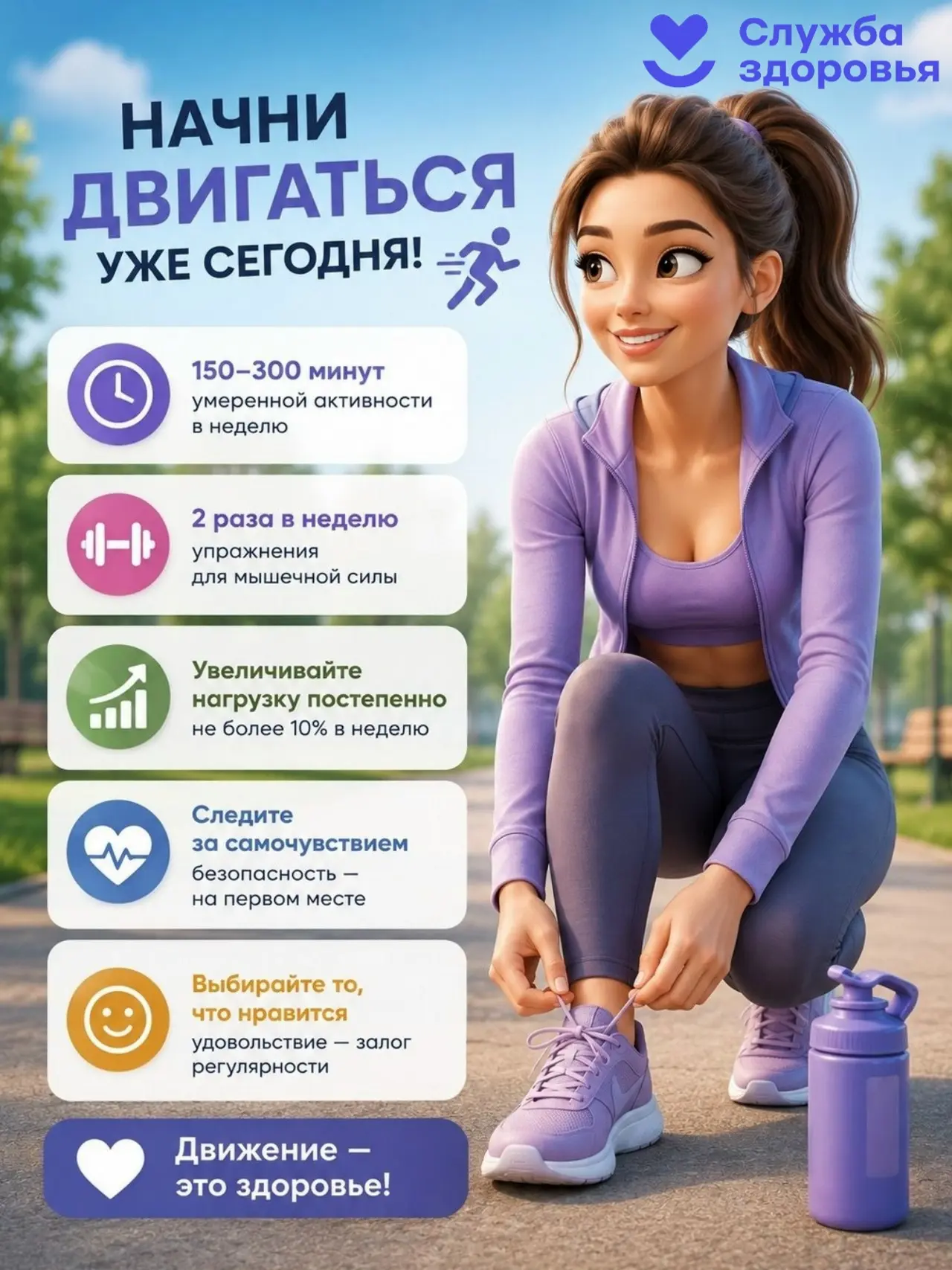 📅 Начать заниматься физической активностью можно в любом возрасте. Главное — подобрать...