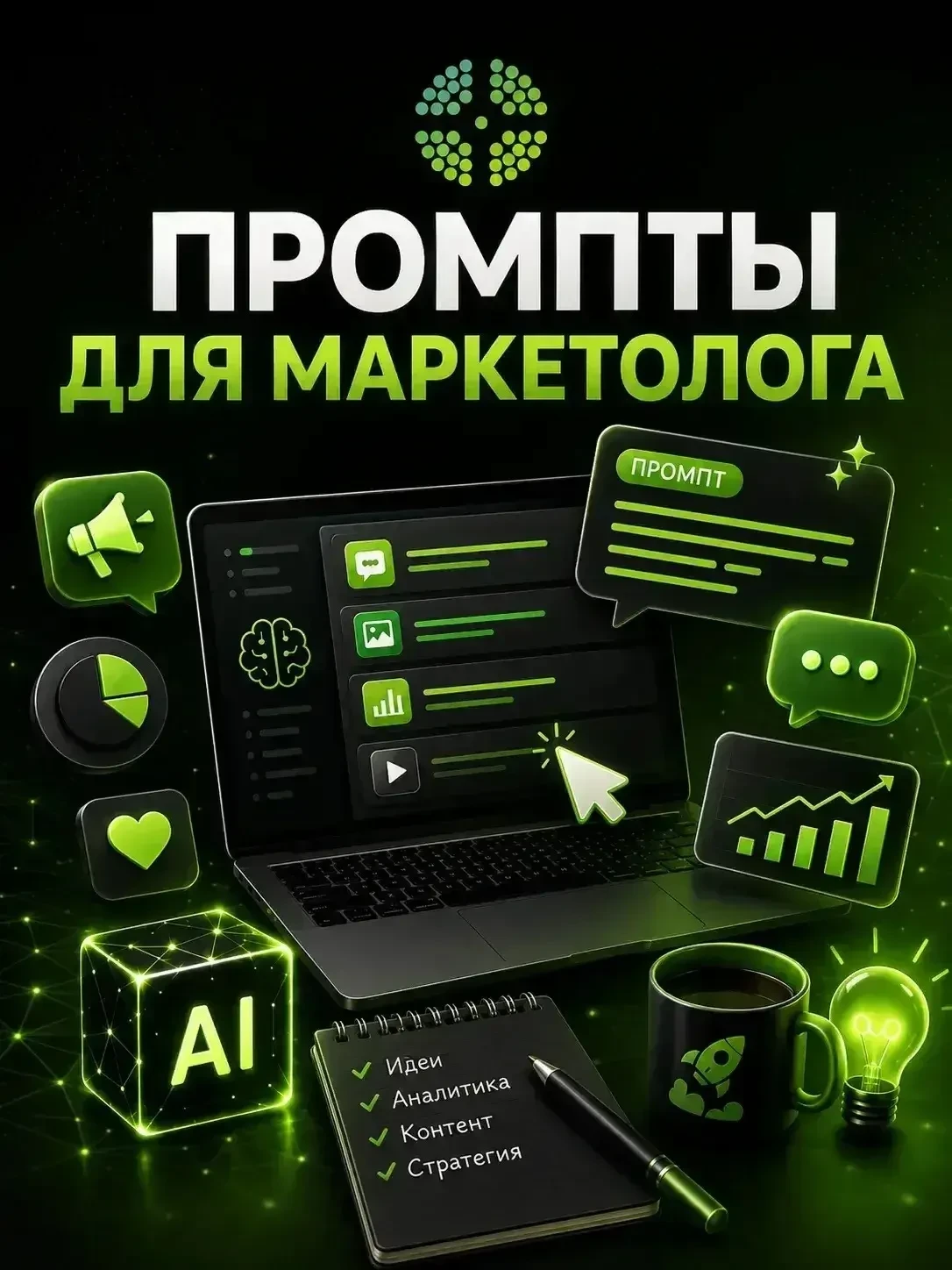 Друзья, сохраняйте полезный пост с промптами для маркетолога! Используйте в работе и де...