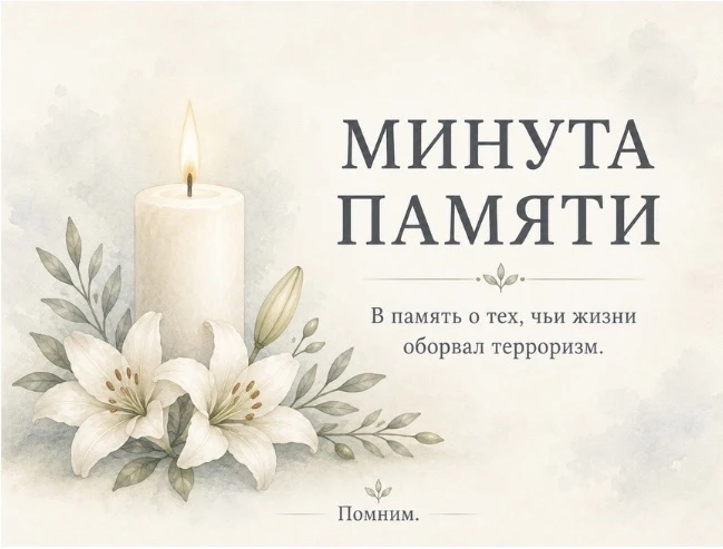 🕯 3 сентября — День солидарности в борьбе с терроризмом.