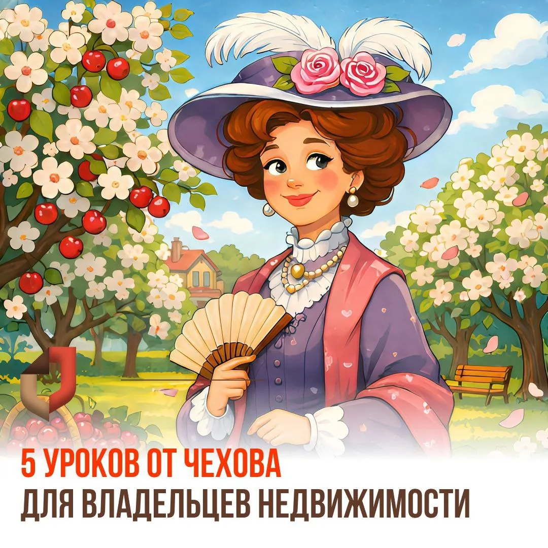 Недвижимость, МФЦ и День писателя: что у них общего❓  Мы уже обращались к теме «Вишнёвого сада» (наш