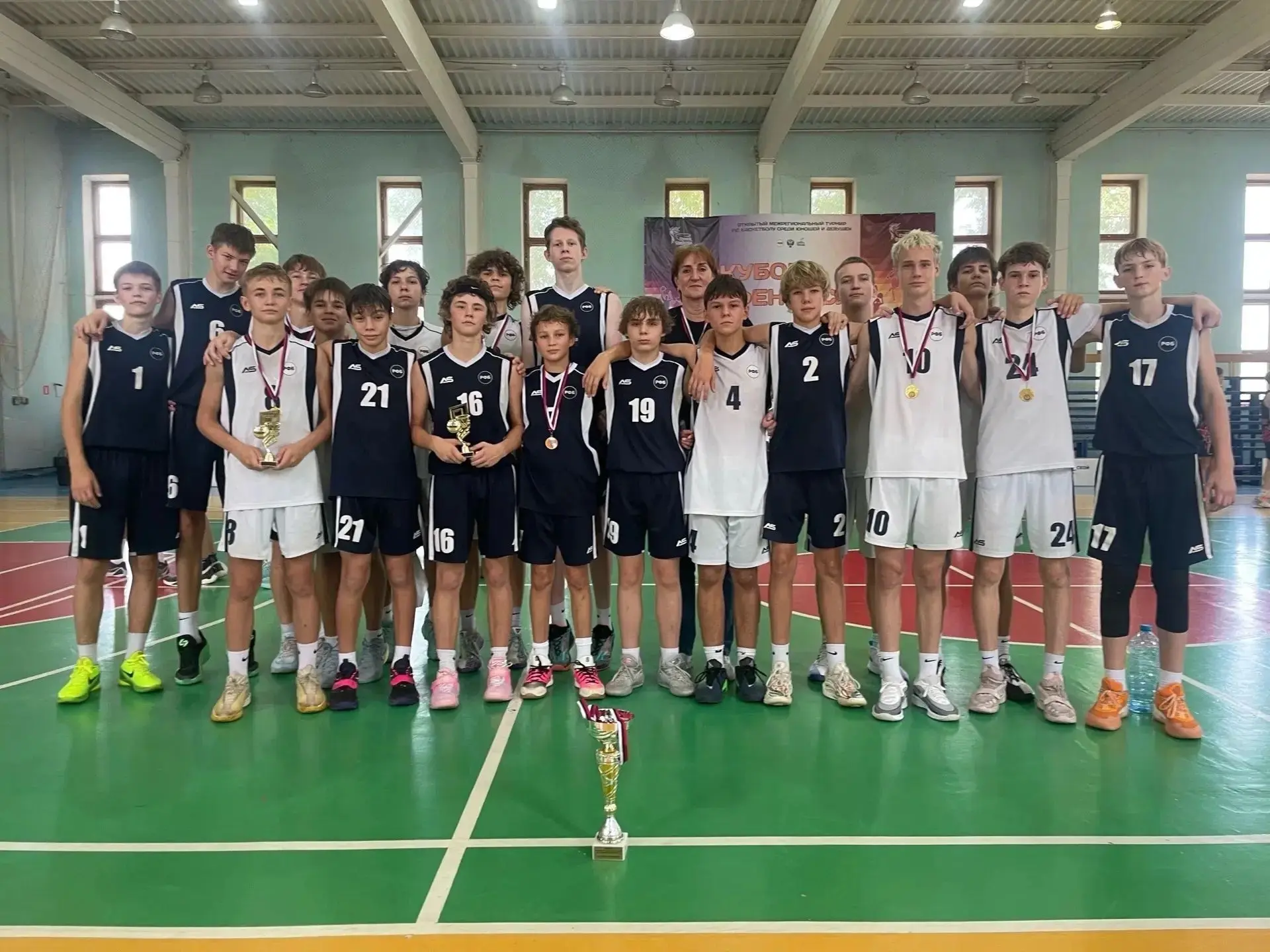 🏆с 3 по 7 сентября в г.Волжский прошел Открытый турнир по баскетболу среди команд юнош...