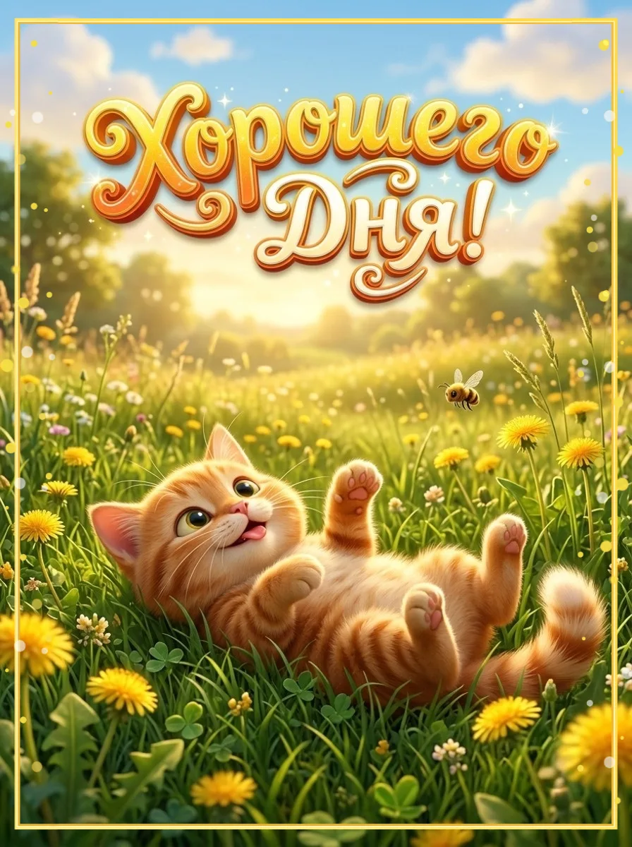 Пусть день будет лёгким, приятным и полным хороших новостей!