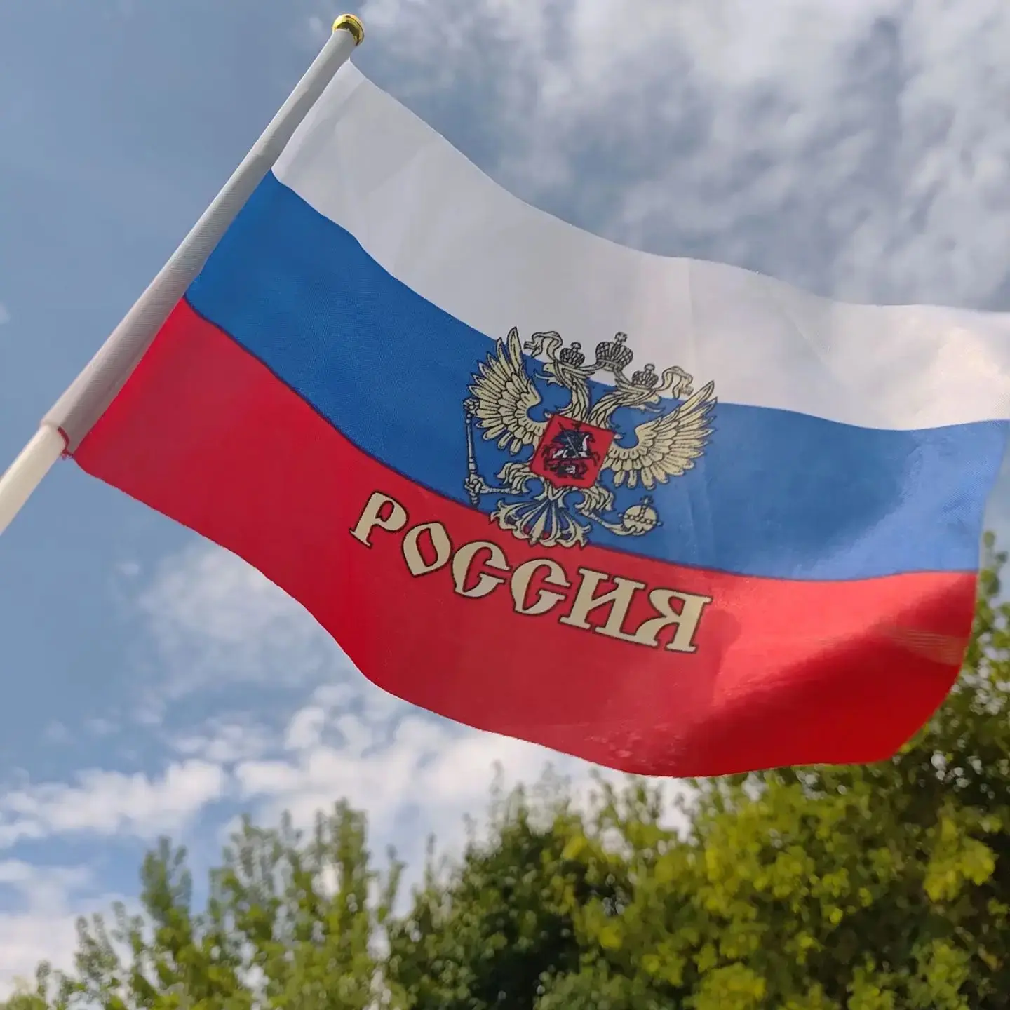 Учащиеся нашей школы  приняли участие  во флешмобе «Белый, синий, красный – самый краси...