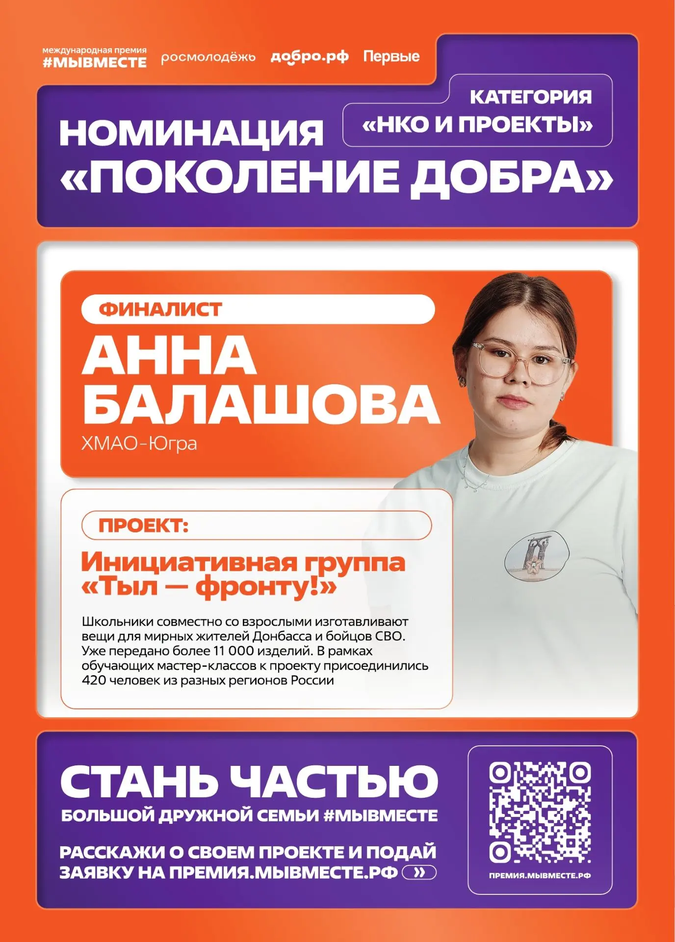 Лауреаты и финалисты премии «Мы вместе» 2025 года получают новые возможности для реализ...