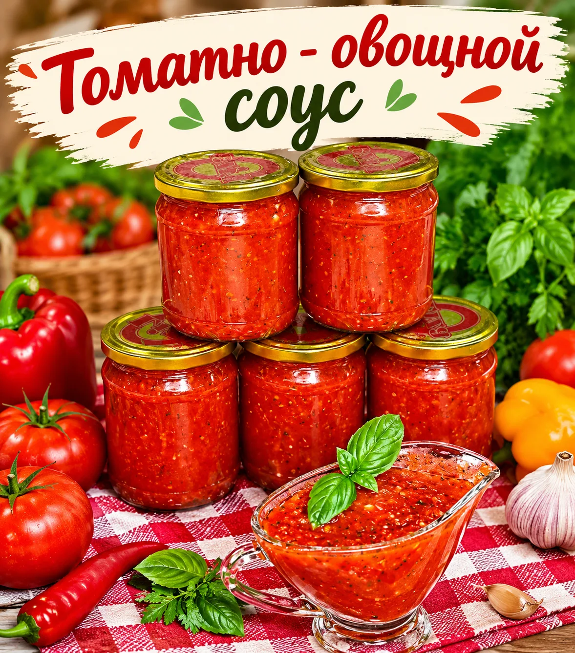 🍅🌶️  ТОМАТНО-ОВОЩНОЙ СОУС 🌶️🍅