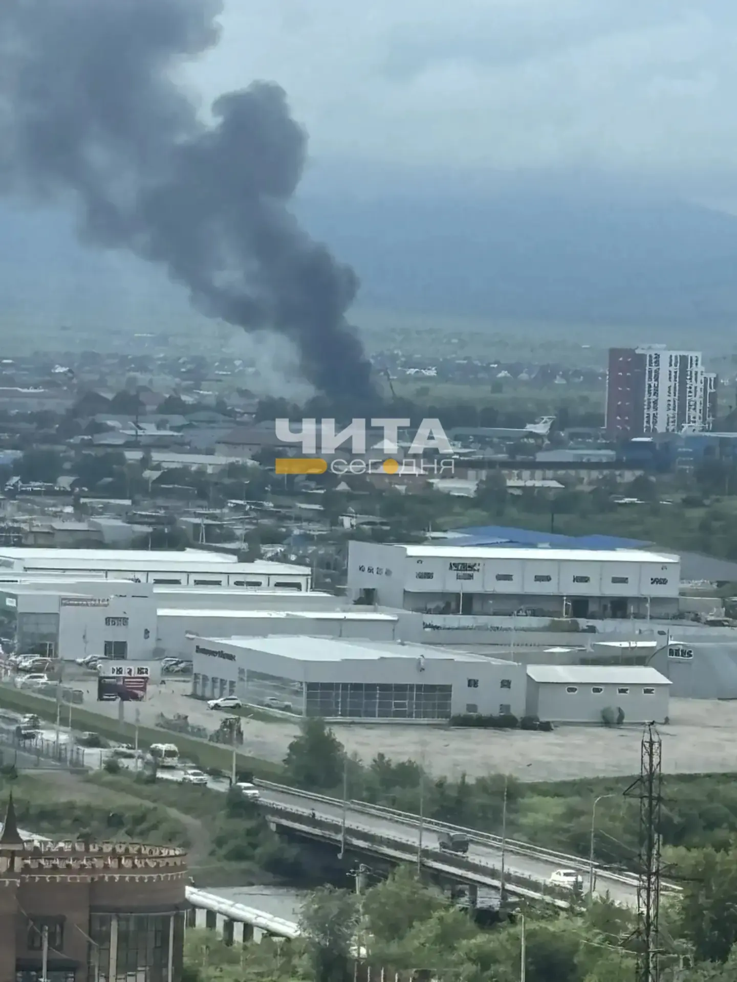 Пожар у Романовского тракта