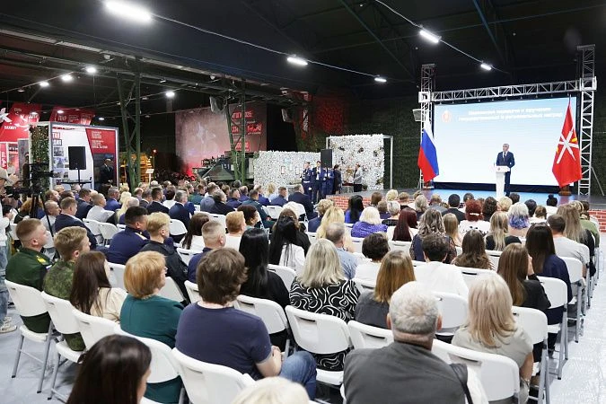 В парке «Патриот-Тула» Губернатор Тульской области Дмитрий Миляев принял участие в торж...