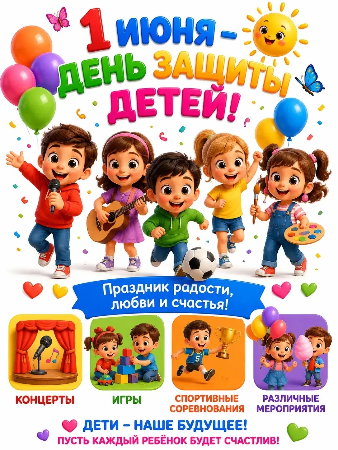 1 июня, отмечаем День защиты детей! ❤️

Дети — это наше будущее, наше вдохновение и самая большая ра