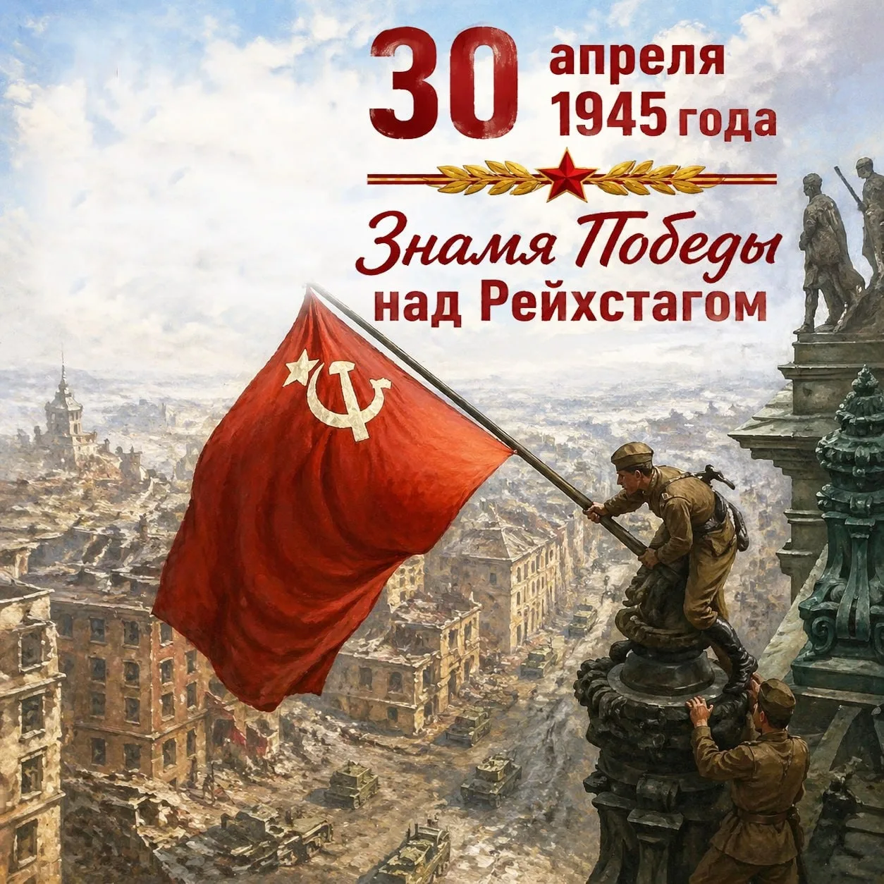 🇷🇺 30 апреля — Знамя Победы над Рейхстагом ✨