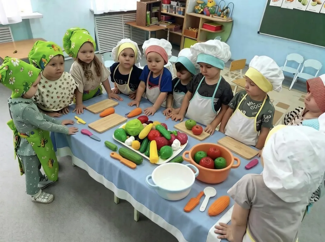 🥗Сегодня в группе « Фиалка»  был — День овощей! 🥕🍅