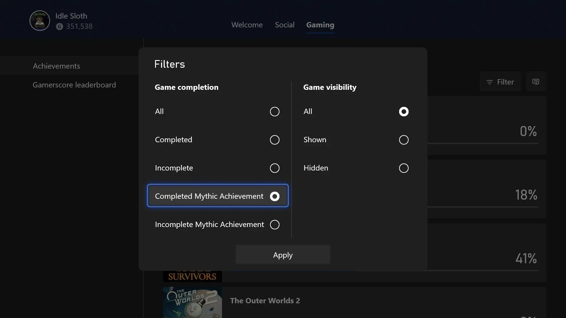🏆 Аналог «платины» на Xbox будет называться «мифическим» достижением.