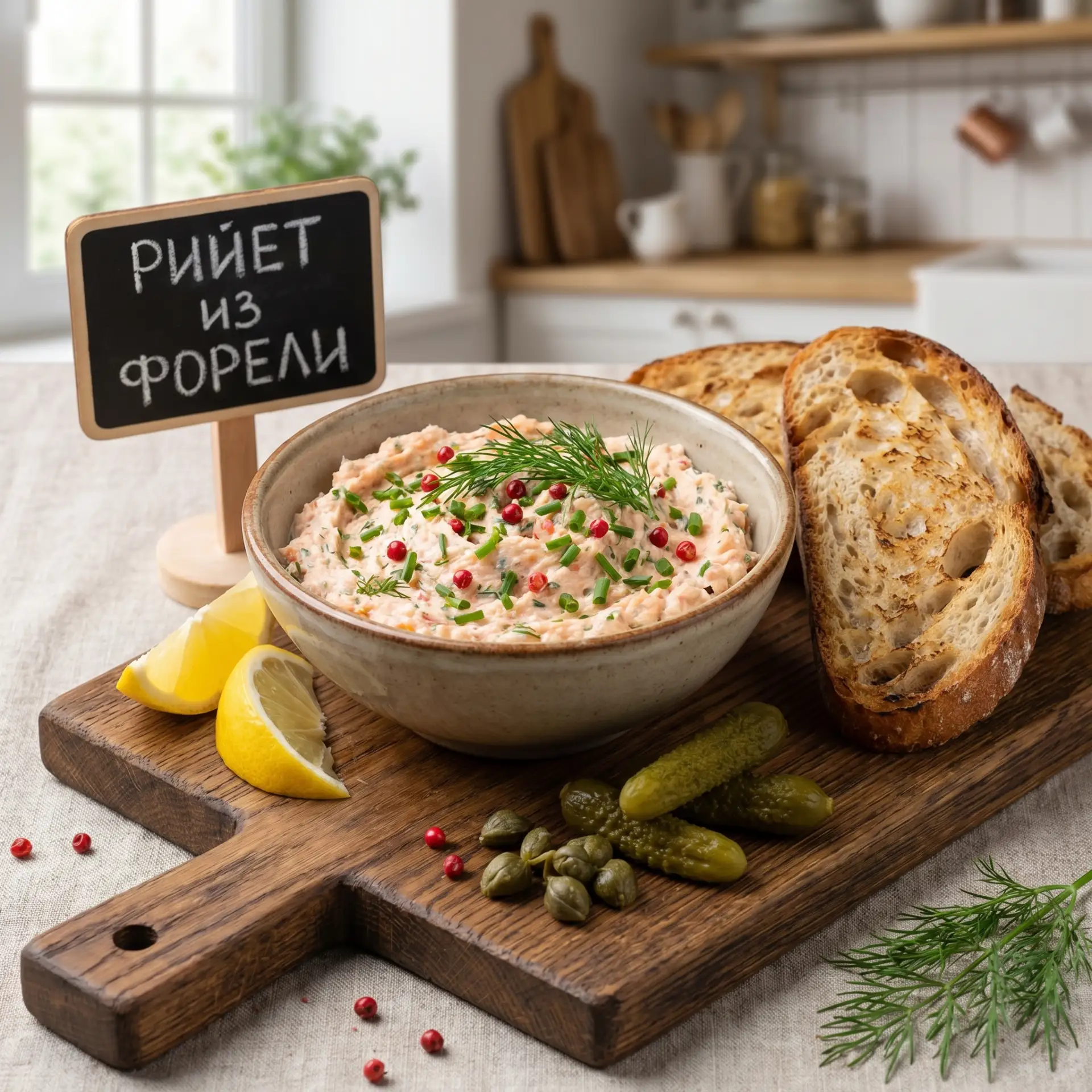 Рийет из форели 🐟🧀🍋