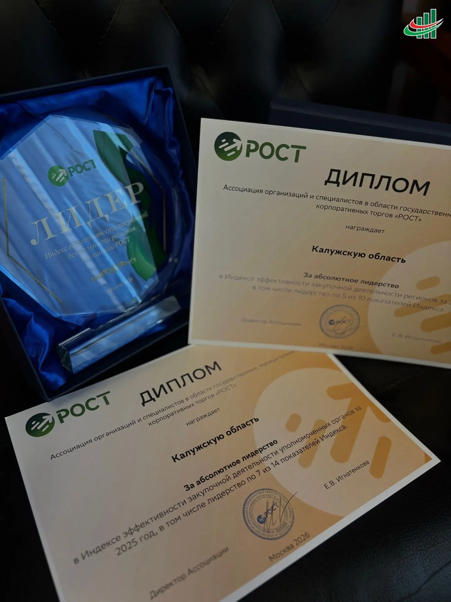 Калужская область стала абсолютным лидером Индекса эффективности закупочной деятельност...
