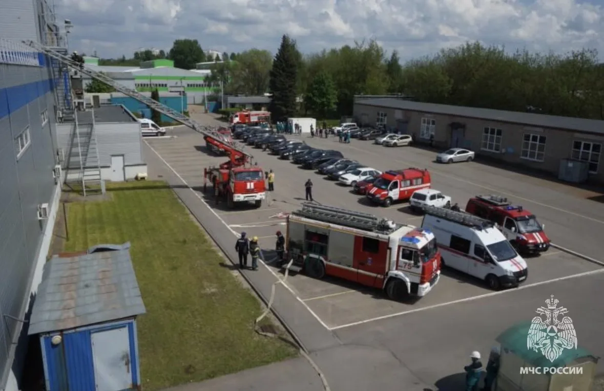 📌В Балашихе прошли масштабные учения по ликвидации пожара на производственном объекте  На территории