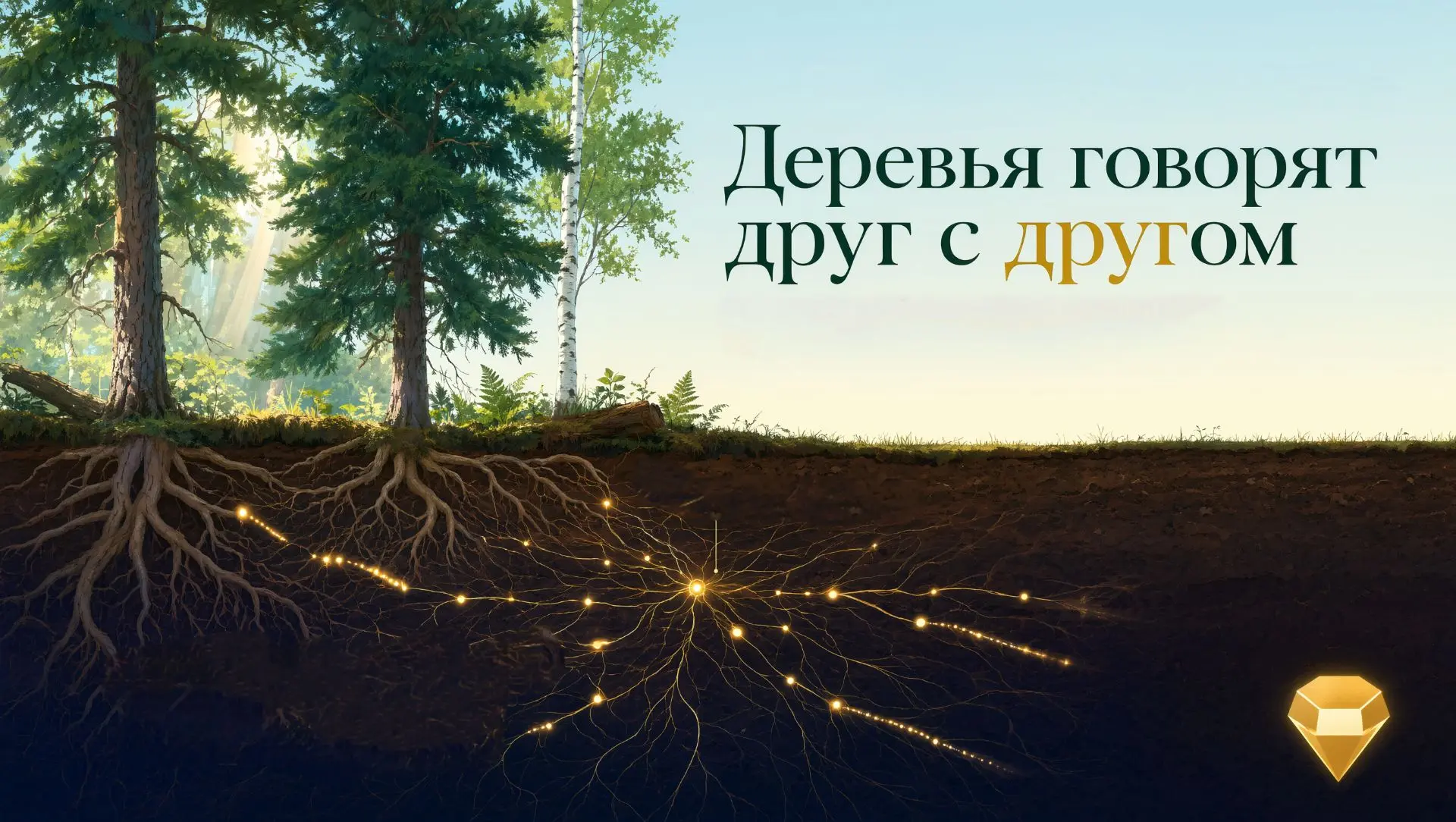 🌳 Почему деревья «разговаривают» друг с другом?

Знаете ли вы, что деревья в лесу могут обмениватьс
