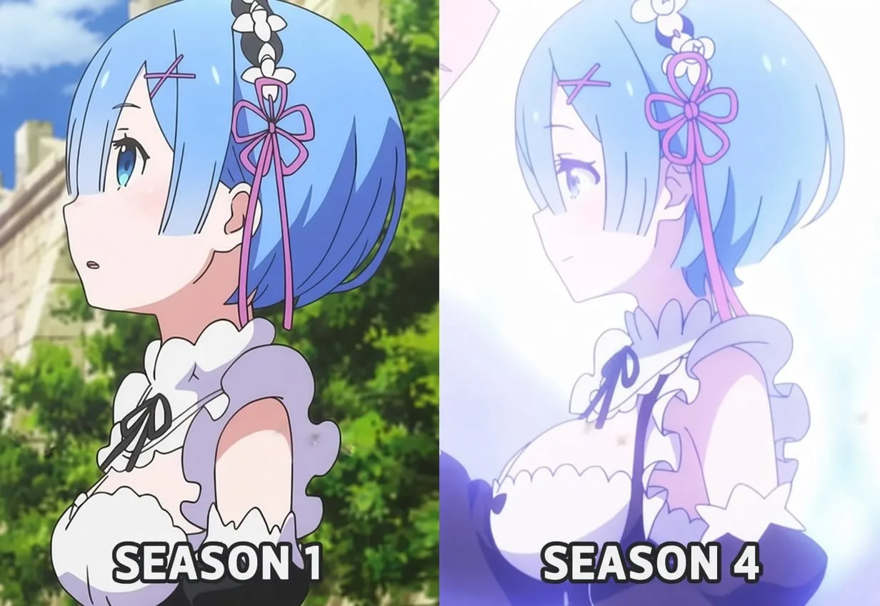 😳 Фанаты аниме Re:Zero спорят из-за внешности Рем в новом 4 сезоне.