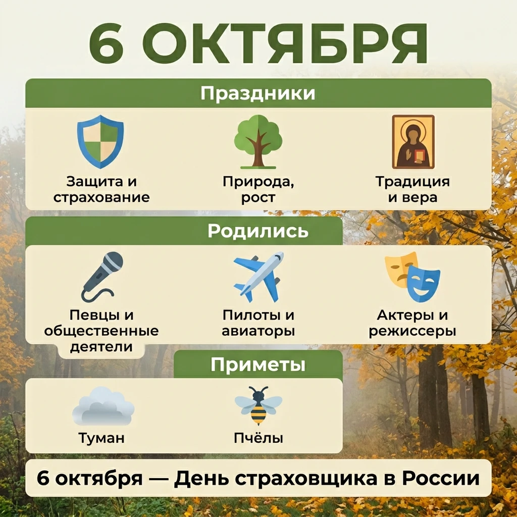 📅 А какой сегодня день? 6 октября 2026