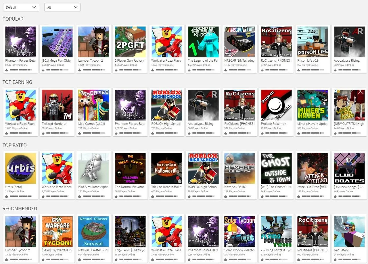 😍 Сайт Roblox ровно десять лет назад