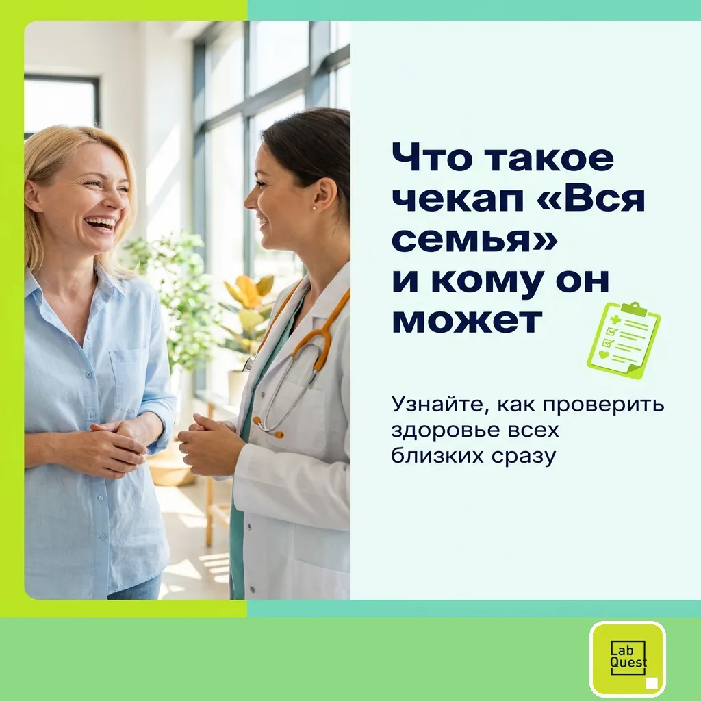 Когда в семье все заняты, о здоровье думают в последнюю очередь. Чекап «Вся семья» — сп...