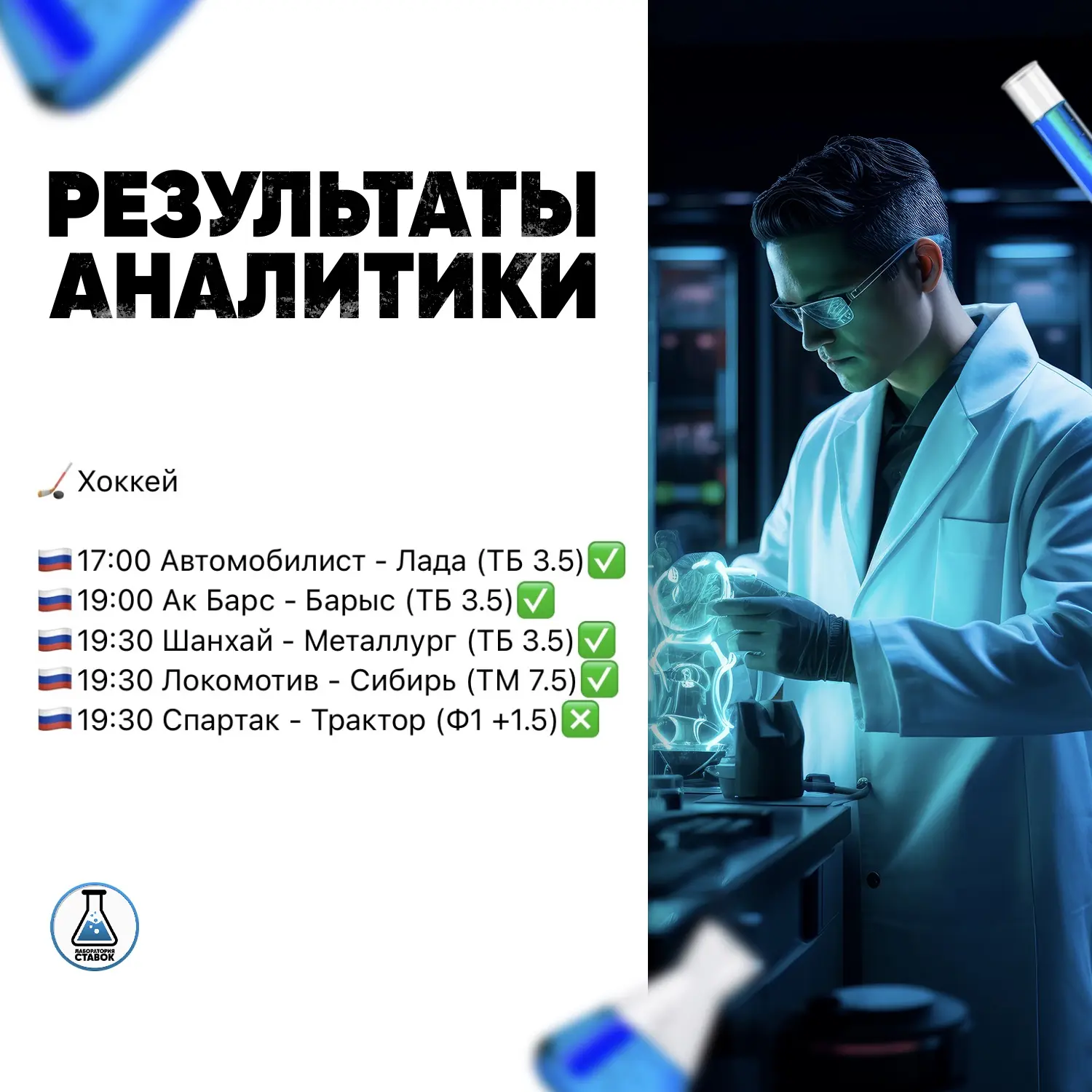 Почти 100% за вчера✅🏒