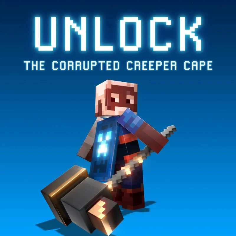 Для Minecraft Dungeons 2 появился эксклюзивный плащ Corrupted Creeper 🎮🔥 Его можно по...