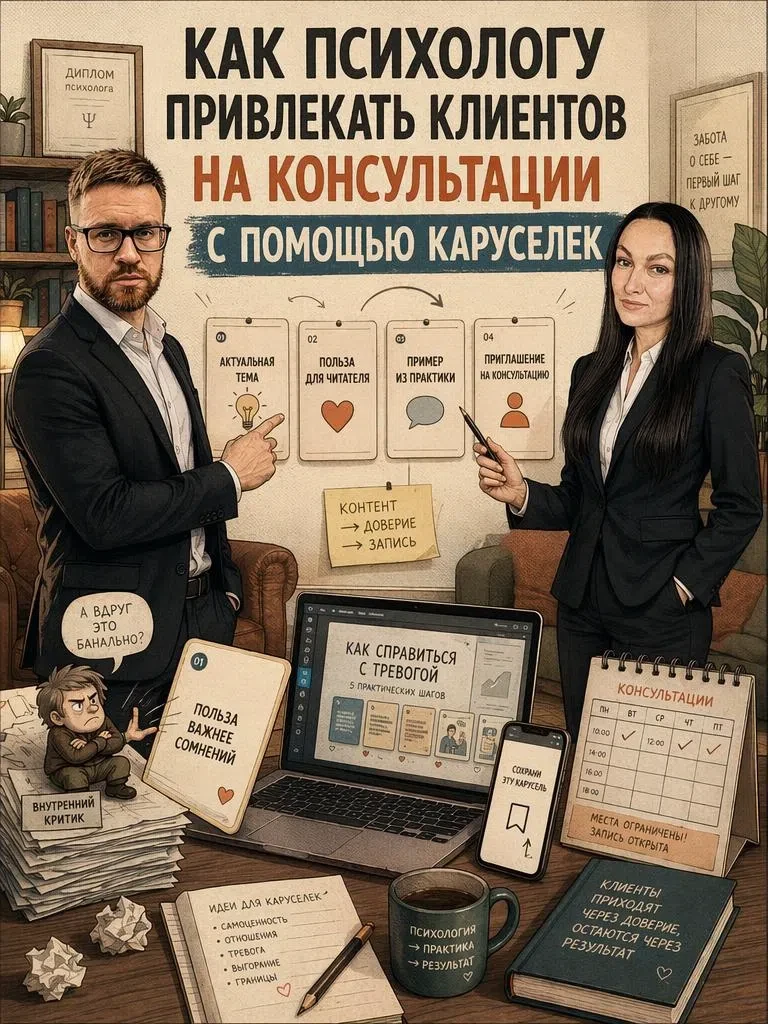 Хотите клиентов на консультации - делайте карусельки.