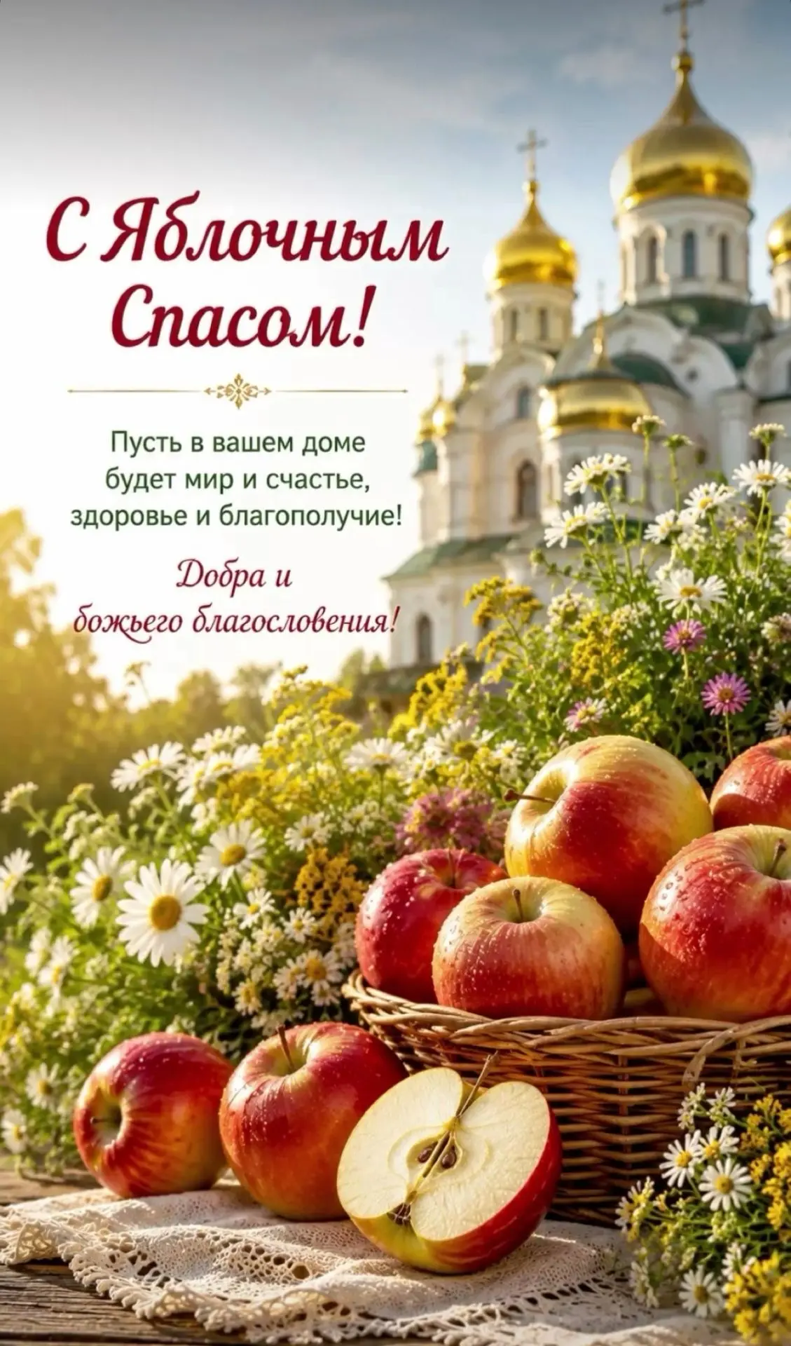 С праздником Преображения Господня и Яблочным Спасом!