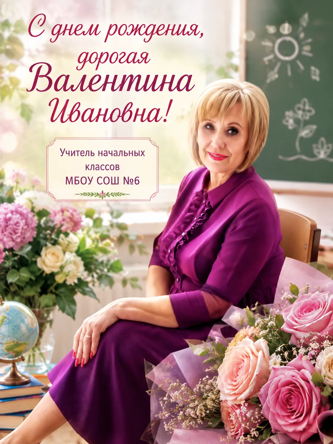 🌷 С днём рождения, Валентина Ивановна! 🌷