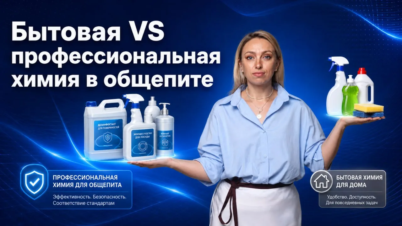 Бытовая VS профессиональная химия в общепите. Разница, которая может стоить слишком дорого

⚡️  Быто