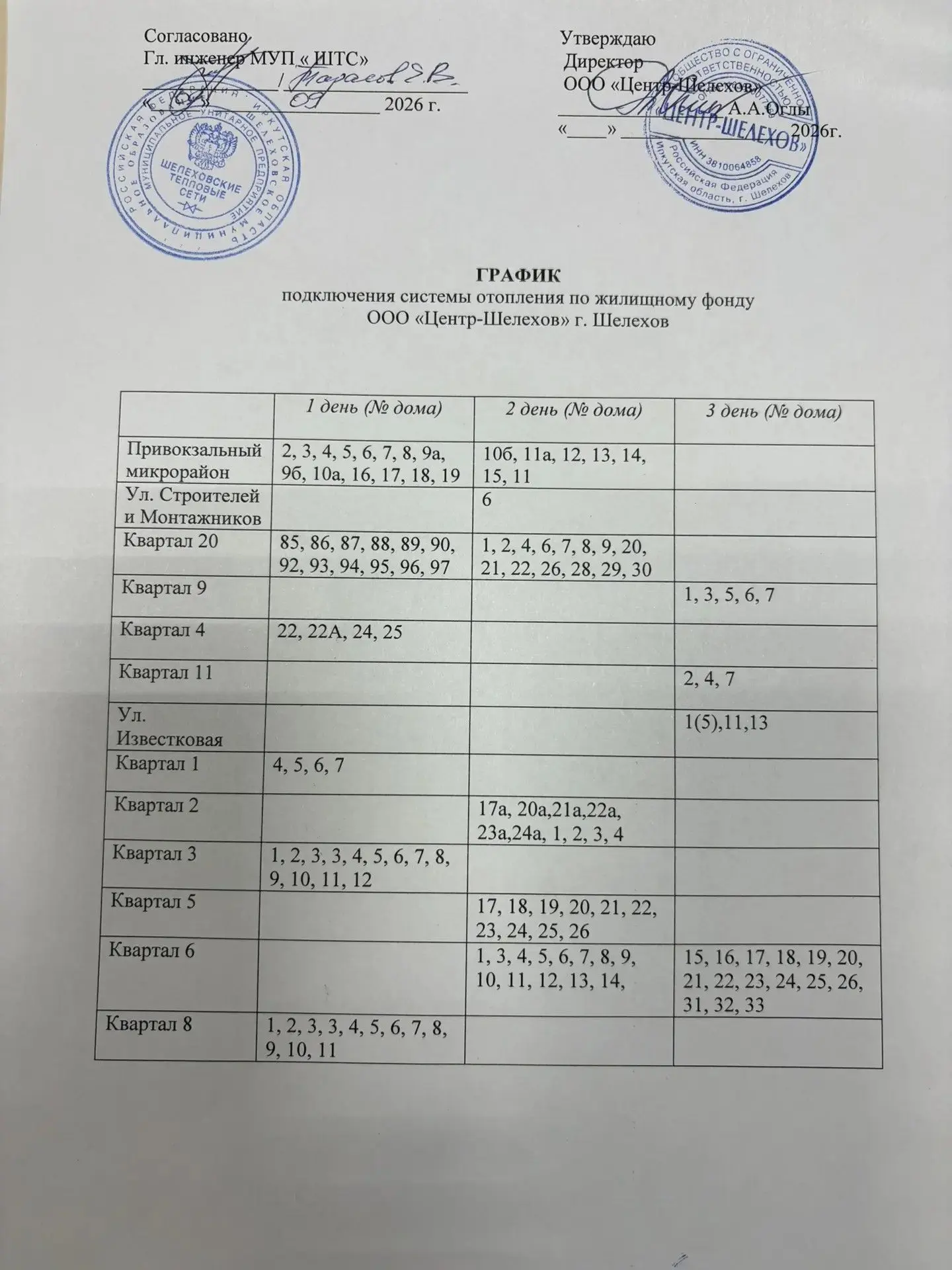 Уважаемые жители!