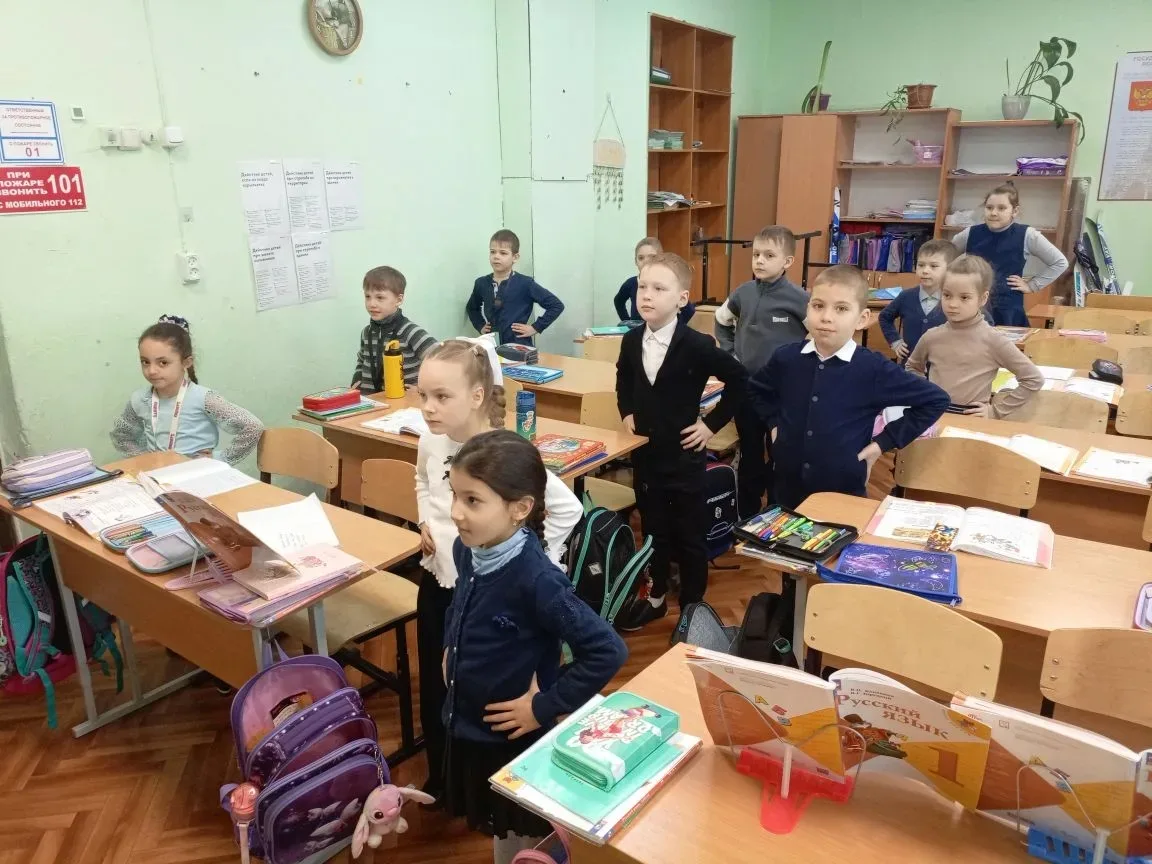 ОРЛЁНОК-СПОРТСМЕН  В 1Г классе ребята, участники трека  «Орлята России», собрались на занятие по тем
