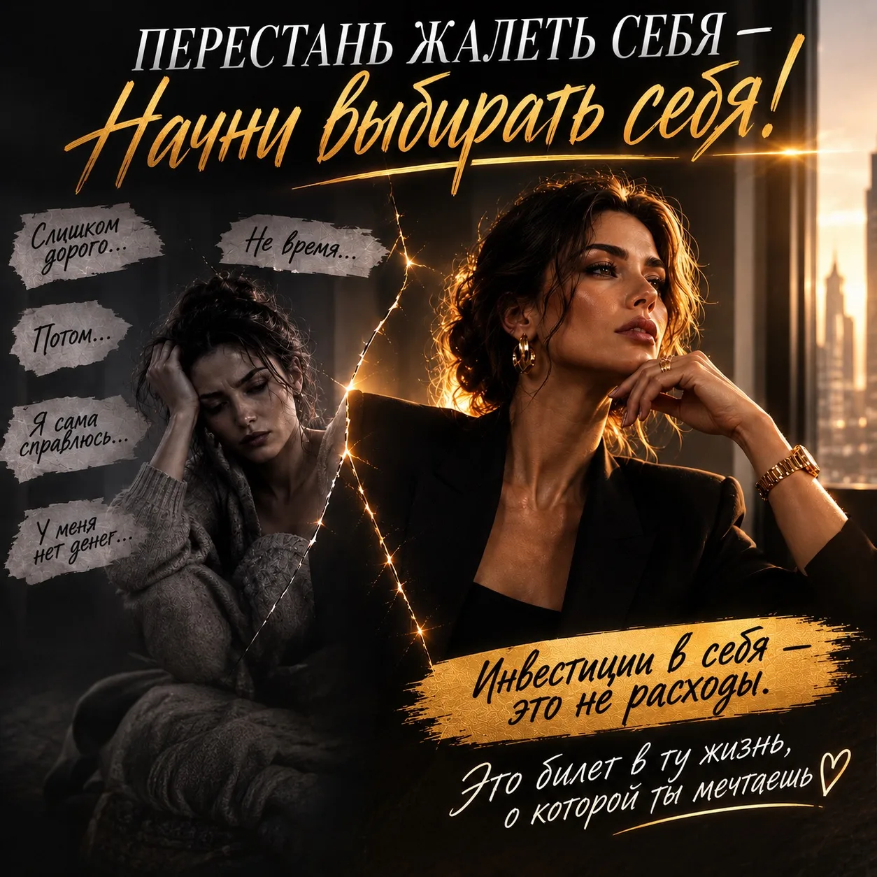 Я всё чаще думаю, что одна из самых дорогих форм жадности — это жадность к самой себе.