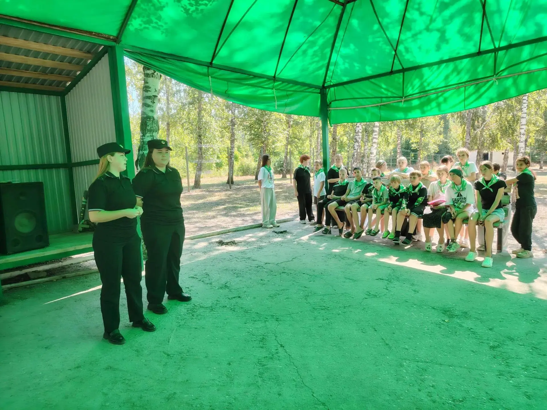 Сегодня в лагере прошла встреча с представителями правоохранительных органов.