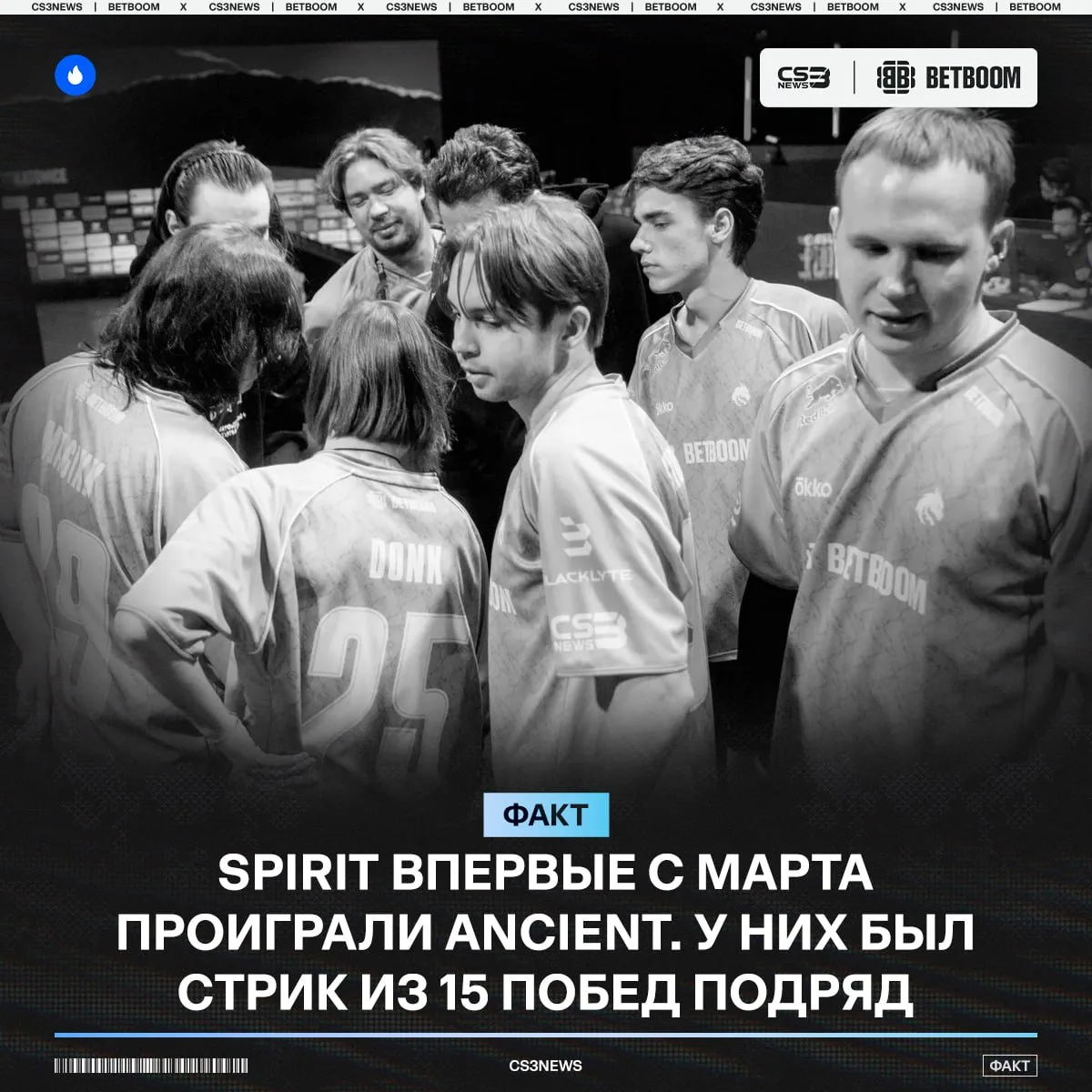 ❌ PARIVISION выиграли Spirit на Ancient 21 марта