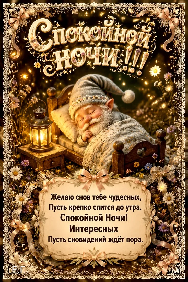 Доброй ночи! Чудесных сновидений! До завтра! ✨🌙