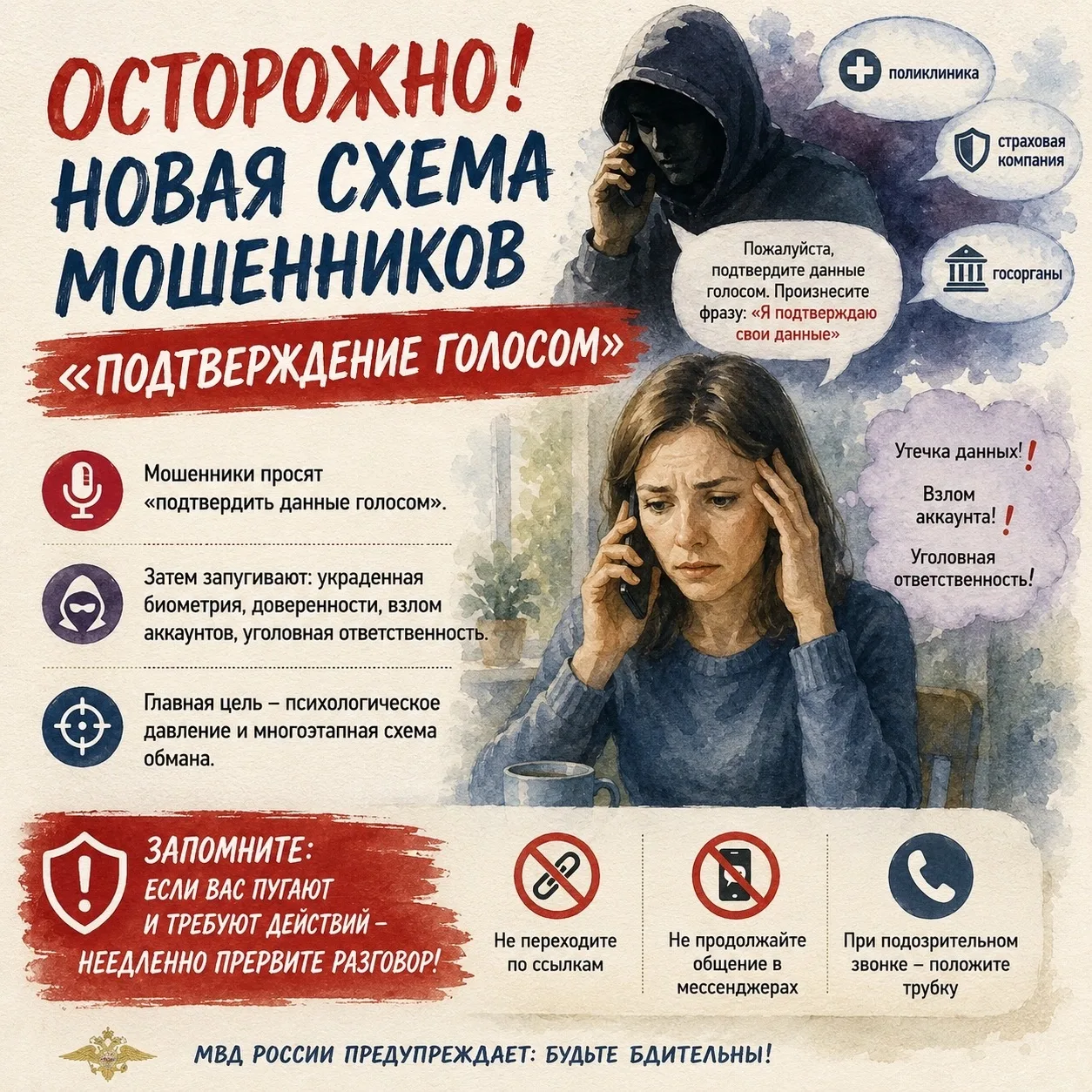 Осторожно: новая схема мошенничества — «Подтвердите голосом»!

Вы могли слышать о звонках, где вас п